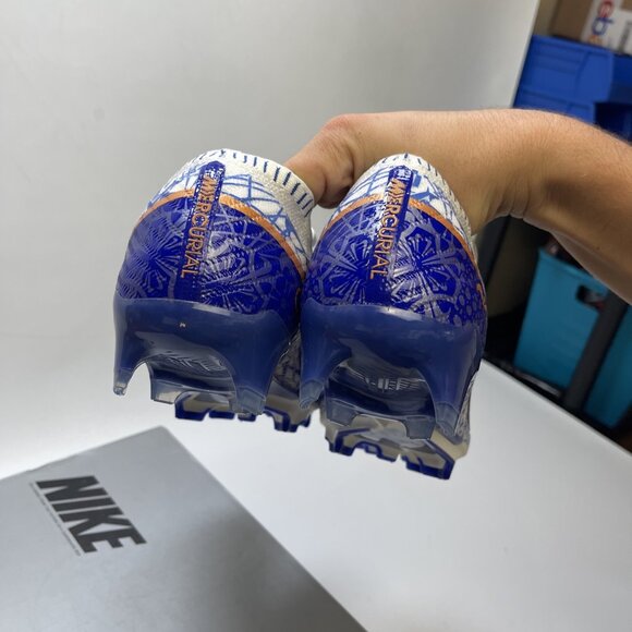 Nike Zoom Vapor 15 Elite CR7 FG, White/Metallic Copper-Concord, Sz 13 DQ5299 182 - Picture 7 of 14